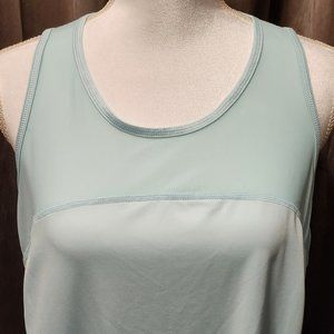 Fila Teal Athletic Open Back Tank Top | XXL